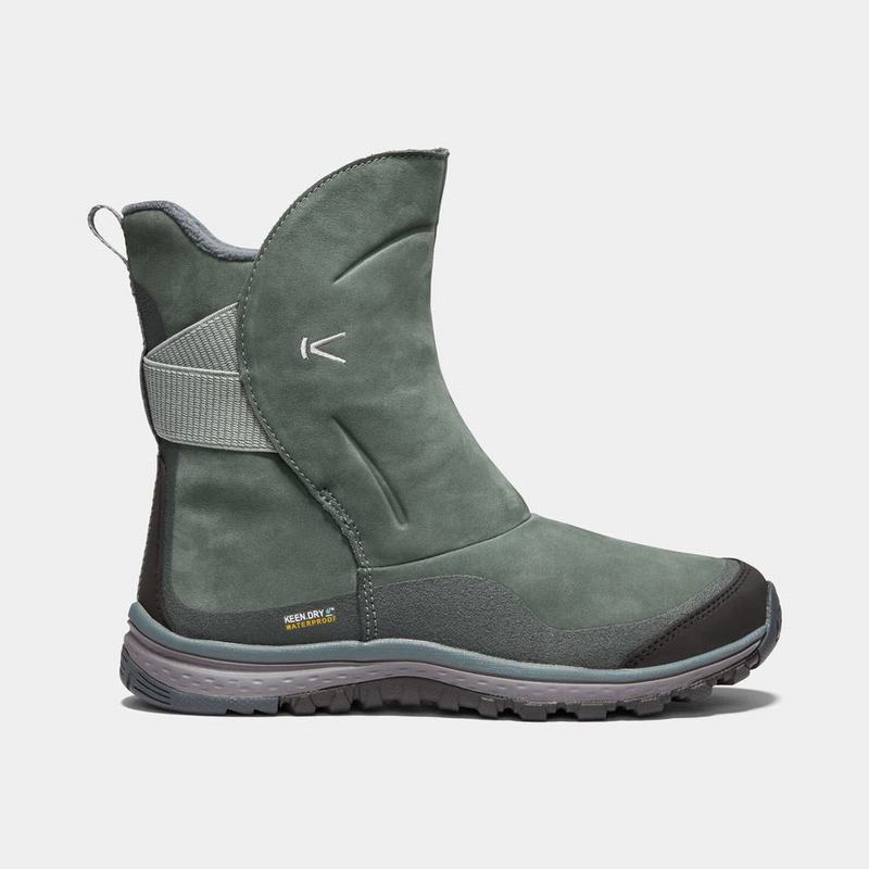 Keen Winterterra Deri Waterproof - Kadın Kışlık Bot - Zeytin Yeşili - Türkiye (860734OWJ)